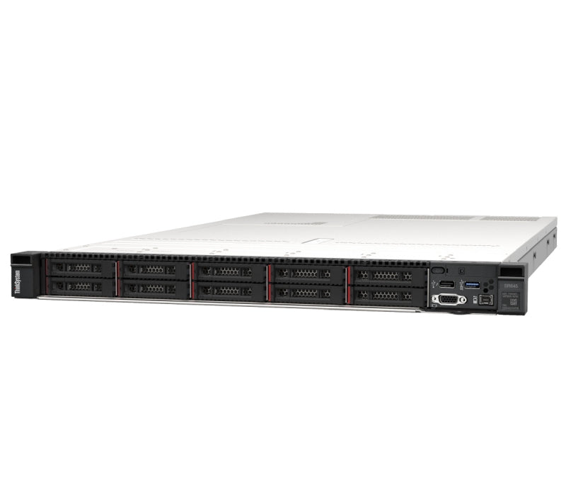 Сървър, Lenovo ThinkSystem SR645, AMD EPYC 7203 (8C, 2.8GHz, 64MB Cache, 120W), 32GB (1x32GB, 3200MHz 2Rx4 RDIMM), 8 SAS/SATA, 930-8i, 1x1100W Titanium, 6 Performance Fans, XCC Enterprise, Toolless V2 Rails