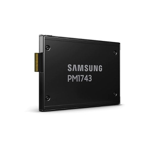 Твърд диск, Samsung Enterprise SSD PM1743 15.36TB TLC V6 Elan U.2 PCIe 2.5"  Read 6800 MB/s, Write 2700 MB/s