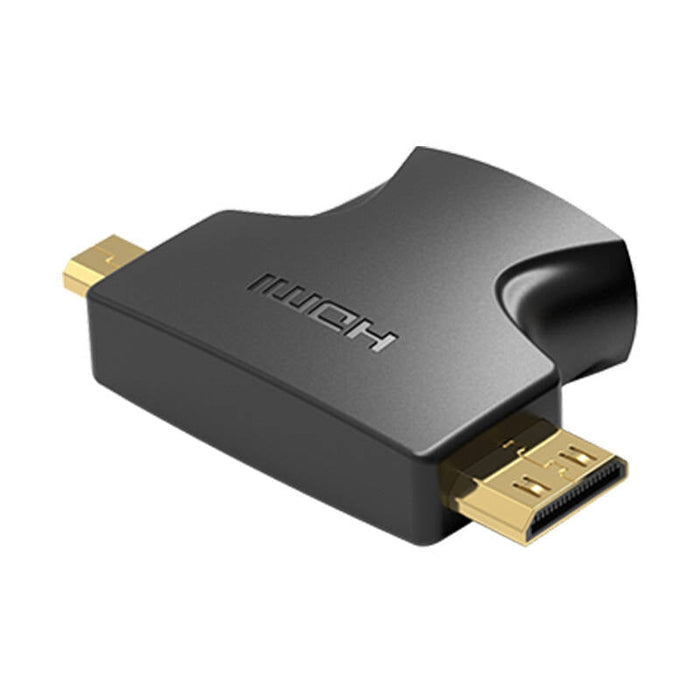 Адаптер 2в1 Vention AGFB0 HDMI - Mini/Micro HDMI черен