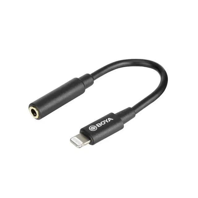 Адаптер BOYA 3.5mm TRRS женски към Lightning мъжки 6cm