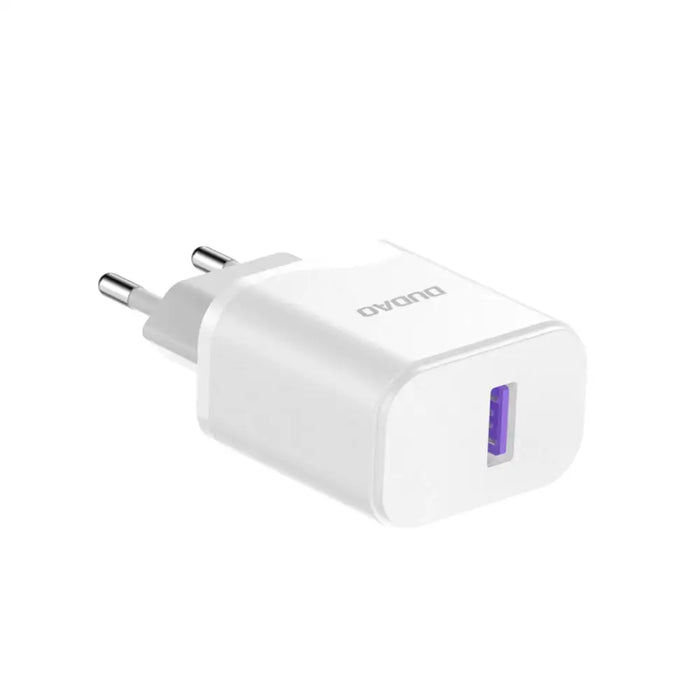 Адаптер Dudao A20EU USB - A 18W бял + USB - C кабел