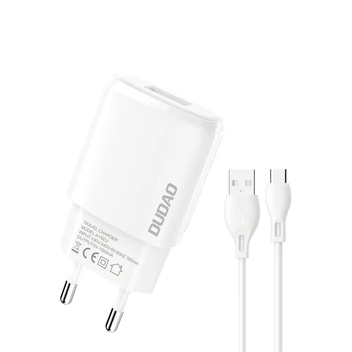 Адаптер Dudao USB-A 7.5W с USB-A към USB-C