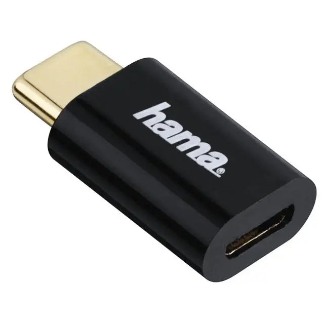 Адаптер HAMA Micro USB женско - USB-C мъжко 480 Mbit/s,Черен