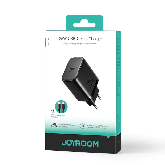 Адаптер Joyroom JR-TCF11 25W + USB-C към USB-C кабел 1m