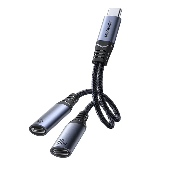 Адаптер Joyroom SY-C03 USB-C към 2x USB-C черен