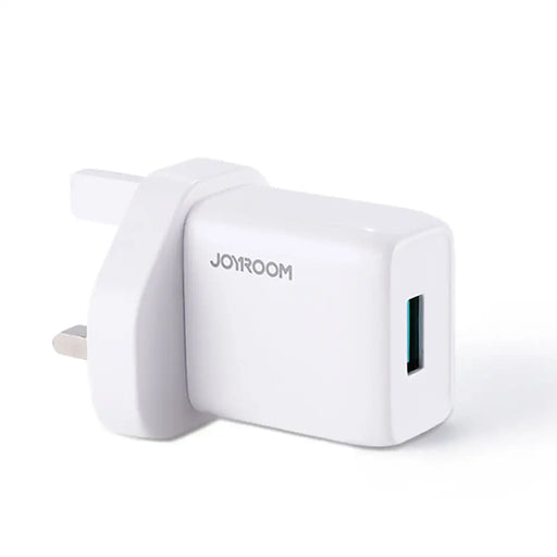 Адаптер Joyroom USB 2.1A UK бял (L-1A101)