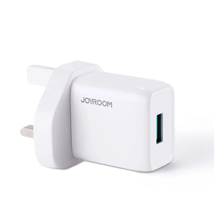 Адаптер Joyroom USB 2.1A UK бял (L-1A101)