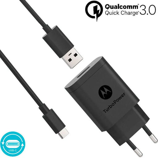 Адаптер MOTOROLA TurboPower 18W USB-A с 1m USB-C кабел