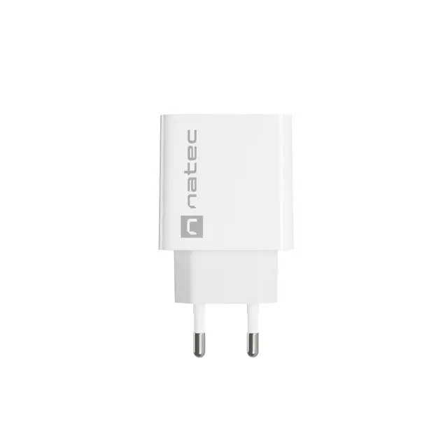 Адаптер Natec USB Charger Ribera 1X USB - A 18W бял