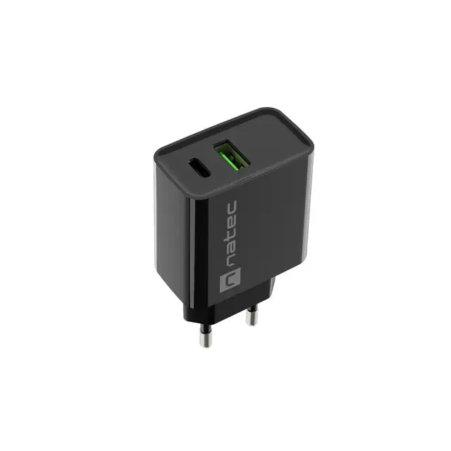 Адаптер Natec USB Charger Ribera 1X USB - A + 1X USB