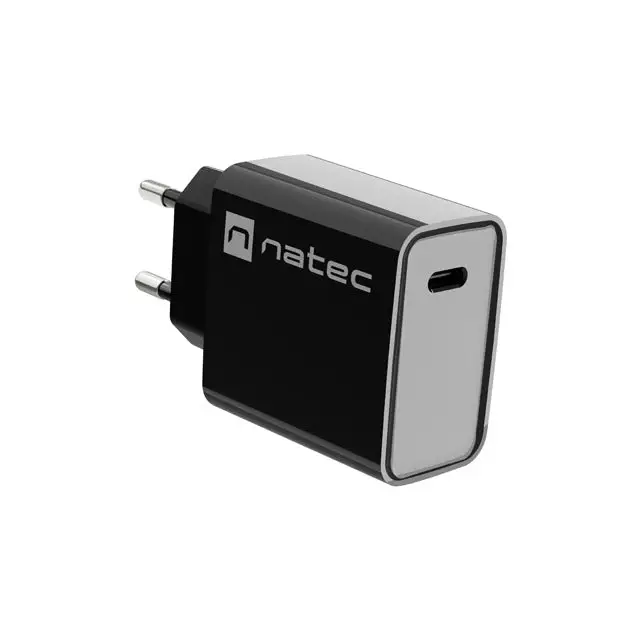 Адаптер Natec USB Charger Ribera 1X USB - C 20W черен