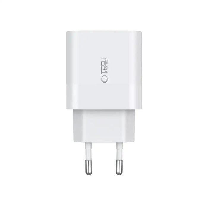 Адаптер Tech-Protect C20W 2x USB-C PD 20W бял