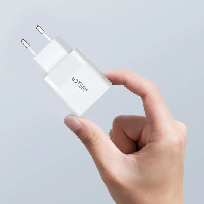 Адаптер Tech-Protect C20W 2x USB-C PD 20W черен