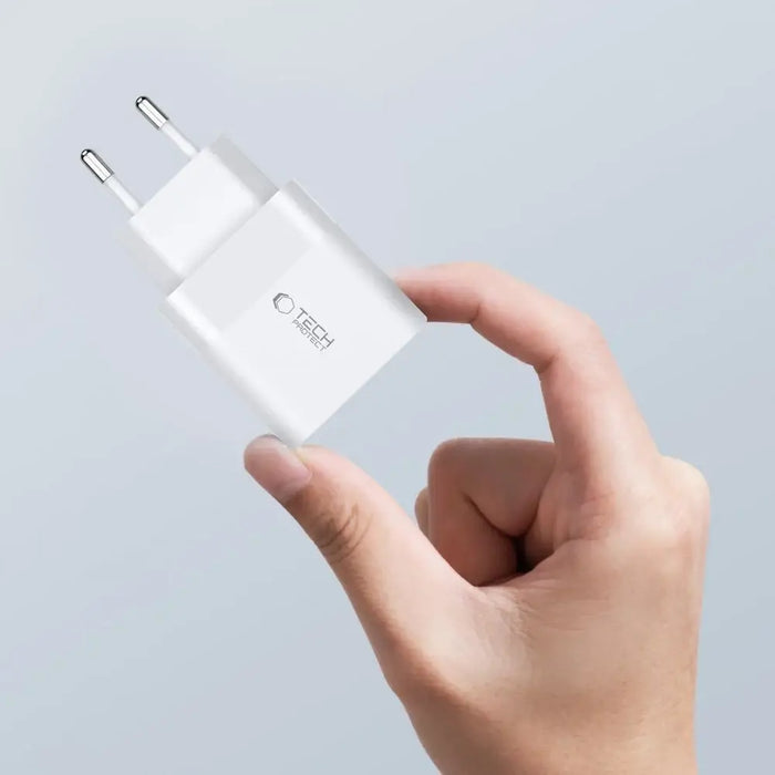 Адаптер Tech-Protect C20W 2x USB-C PD 20W с USB-C