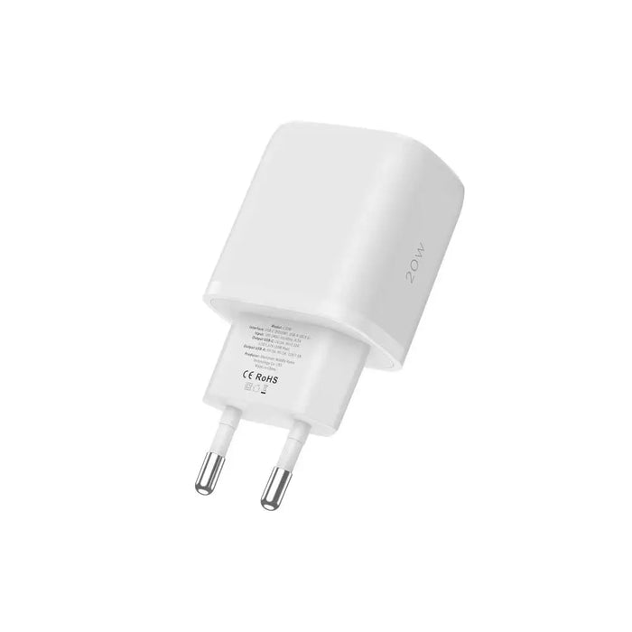 Адаптер Tech-Protect C20W USB-C PD 20W / USB-A QC 3.0 бял