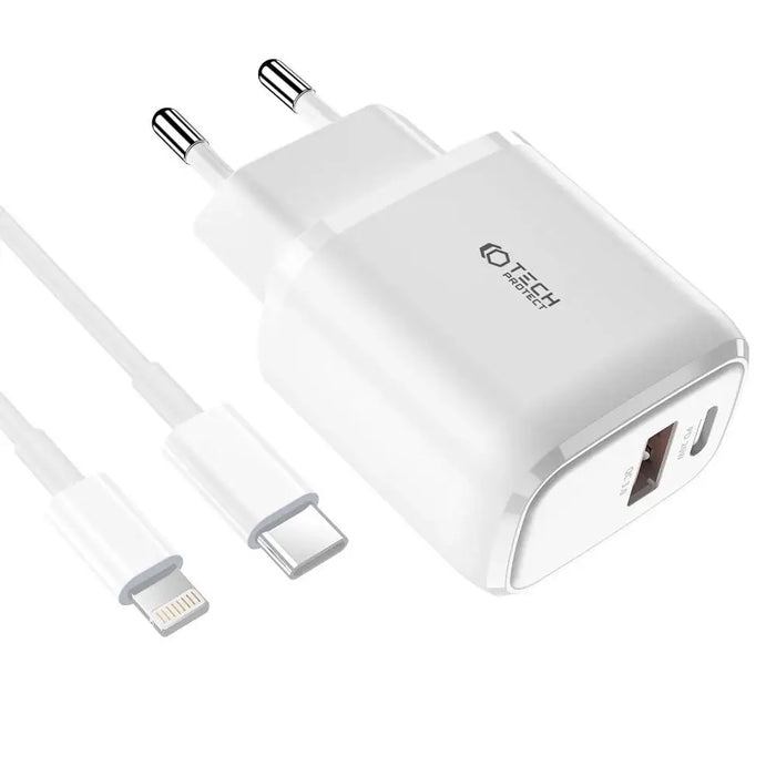 Адаптер Tech-Protect C20W USB-C PD 20W / USB-A QC