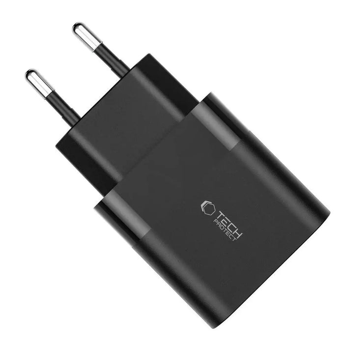 Адаптер Tech-Protect C30W USB-C PD 30W / USB-A QC 3.0 черен