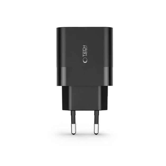 Адаптер Tech-Protect C30W USB-C PD 30W / USB-A QC 3.0 черен