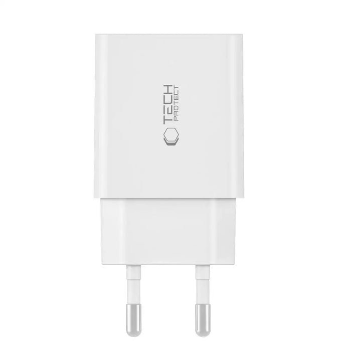 Адаптер Tech-Protect C35W 2x USB-C PD 35W бял