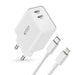 Адаптер Tech-Protect C35W 2x USB-C PD 35W с USB-C