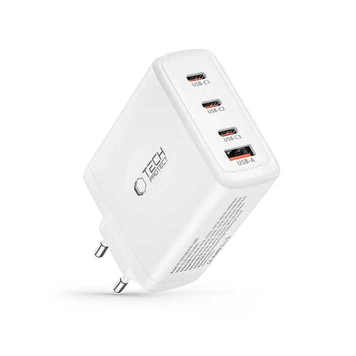 Адаптер Tech-Protect NC100W-GAN GaN 3x USB-C PD 100W