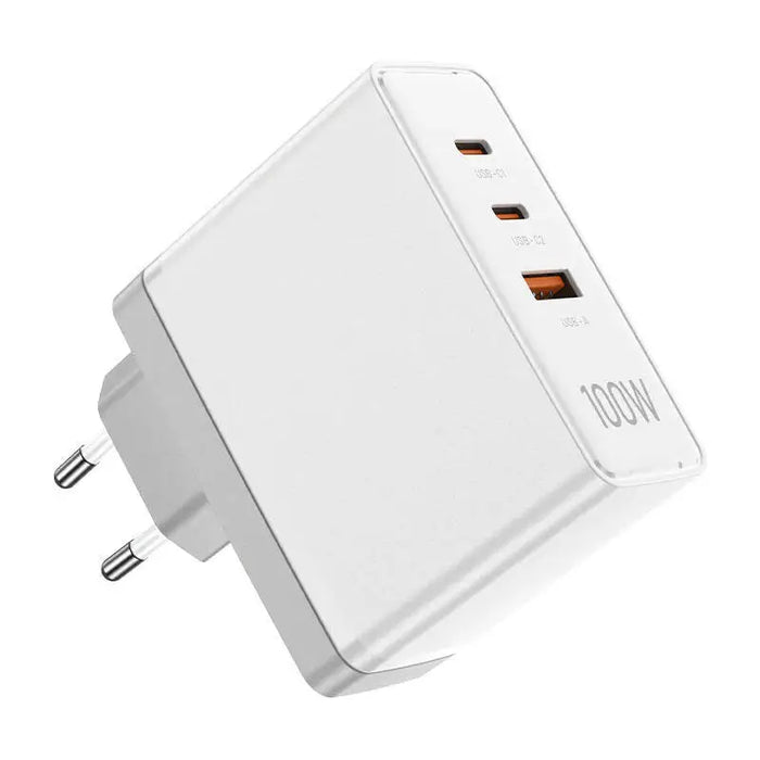 Адаптер Vention FEGW0-EU 2xUSB-C USB-A 100W/100W/30W GaN бял