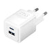 Адаптер Vention FEQW0-EU USB-C + USB-A 30W/30W GaN бял