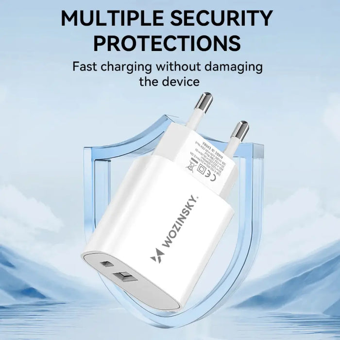 Адаптер Wozinsky WGWCW USB-A USB-C 20W бял