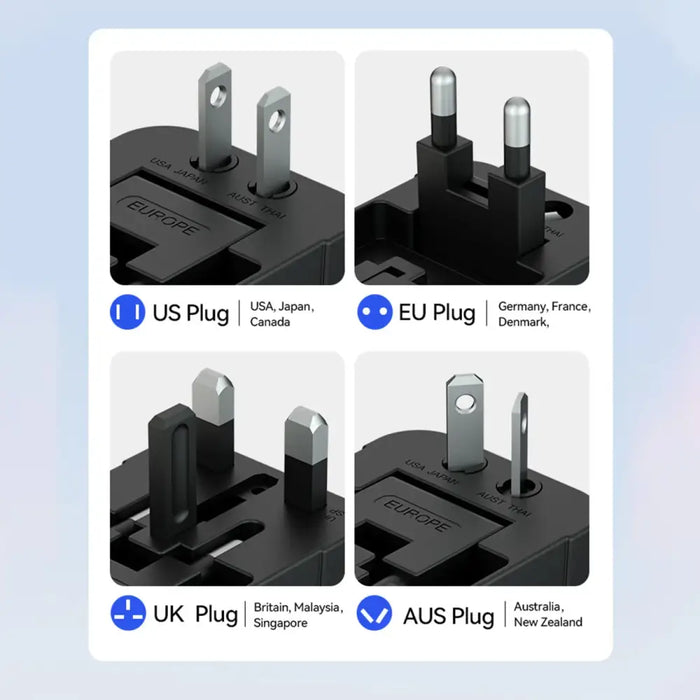 Адаптер Wozinsky WUTWC 24W 2x USB-A черен