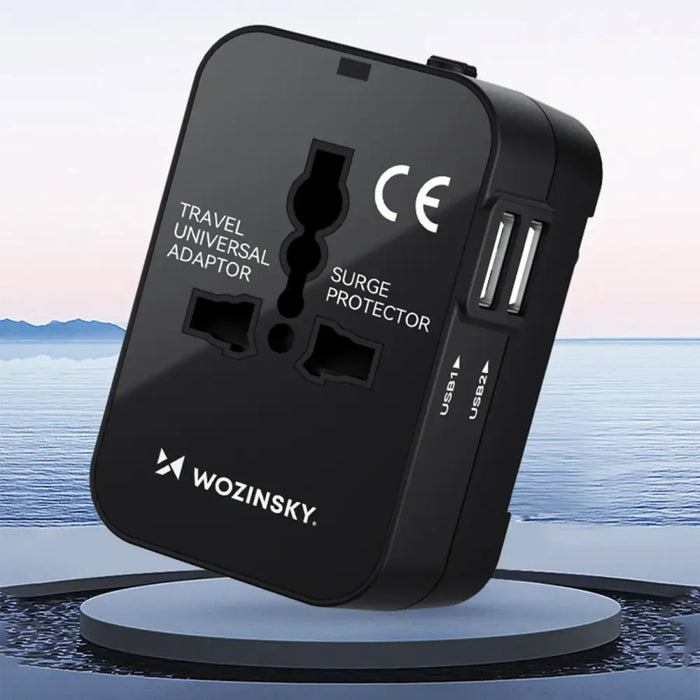 Адаптер Wozinsky WUTWC 24W 2x USB-A черен