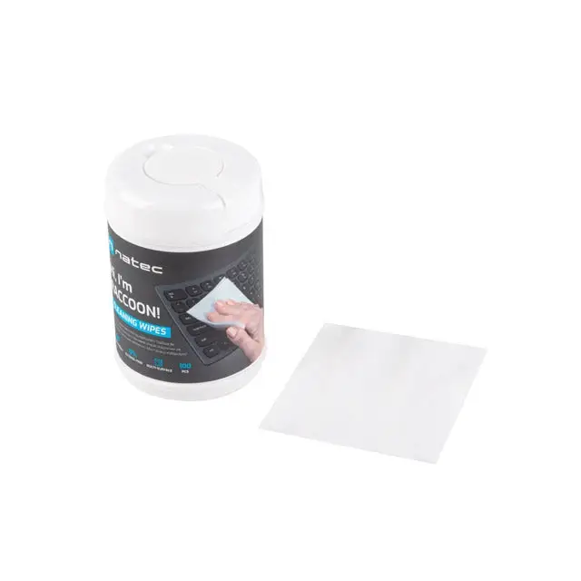 Аксесоар Natec Cleaning Wipes Raccoon 10x10 cm 100-Pack