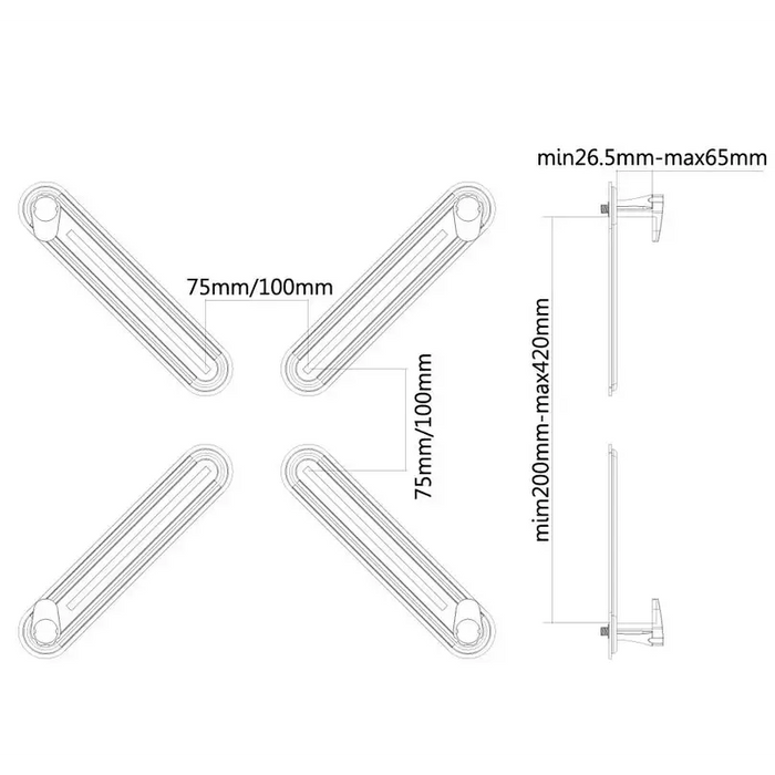 Аксесоар Neomounts by Newstar VESA Conversion Plate