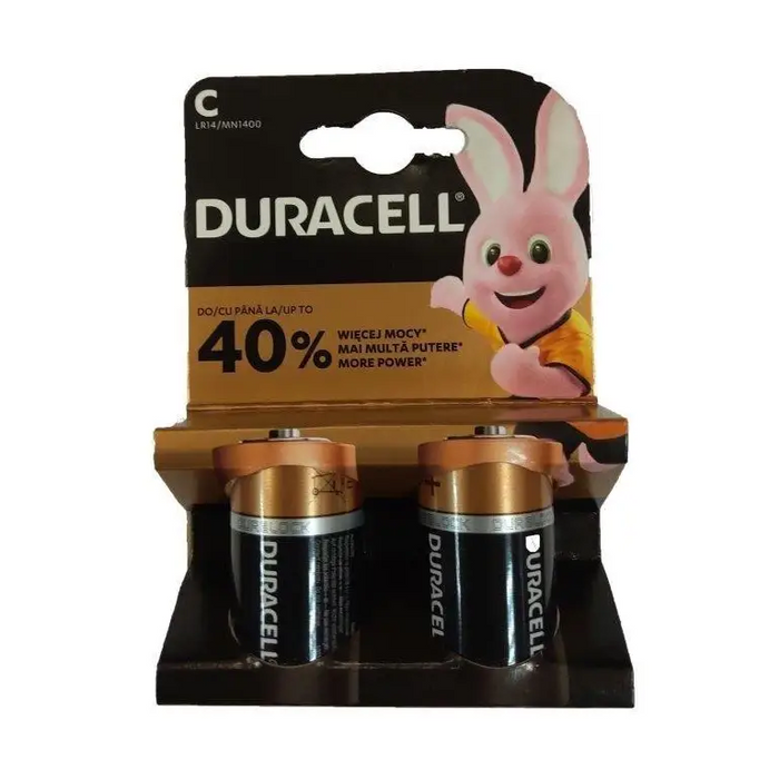 Алкална батерия DURACELL C LR-14 /2 бр. в опаковка/ 1.5V