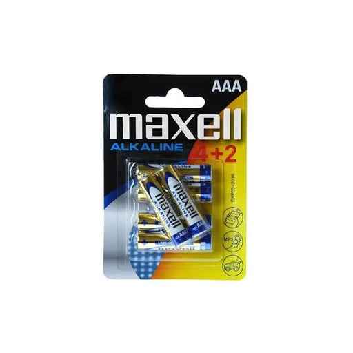 Алкална батерия MAXELL LR03 AAA 1,5V /4 + 2 бр. в опаковка