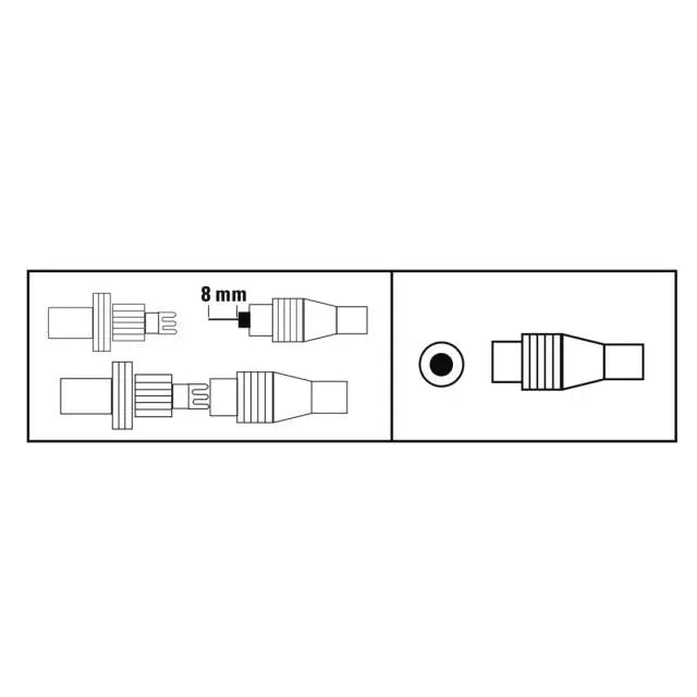 Антенен конектор HAMA Coax plug Коаксиален мъжко Бял