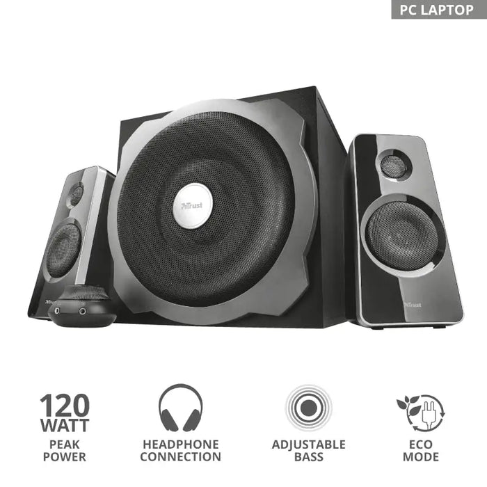 Аудио система TRUST Tytan 2.1 Subwoofer Speaker Set - black