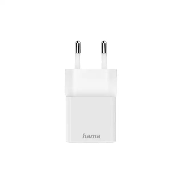 Бързо мини зарядно HAMA 220V USB-C PD/Qualcomm 25W Бял