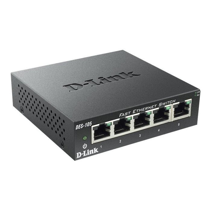 Комутатор / суич D-LINK 5-port 10/100 Metal Housing Desktop