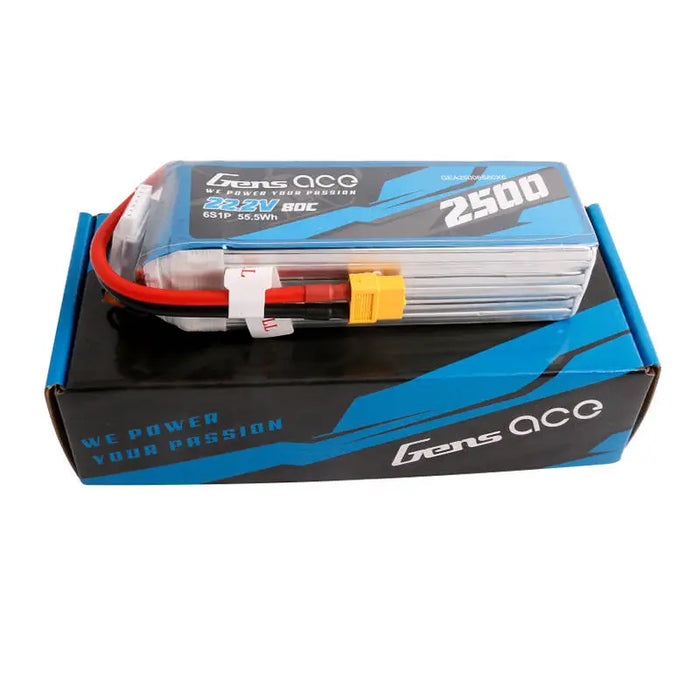 Батерия Gens ace 2500mAh 22.2V 80C 6S1P Lipo Battery