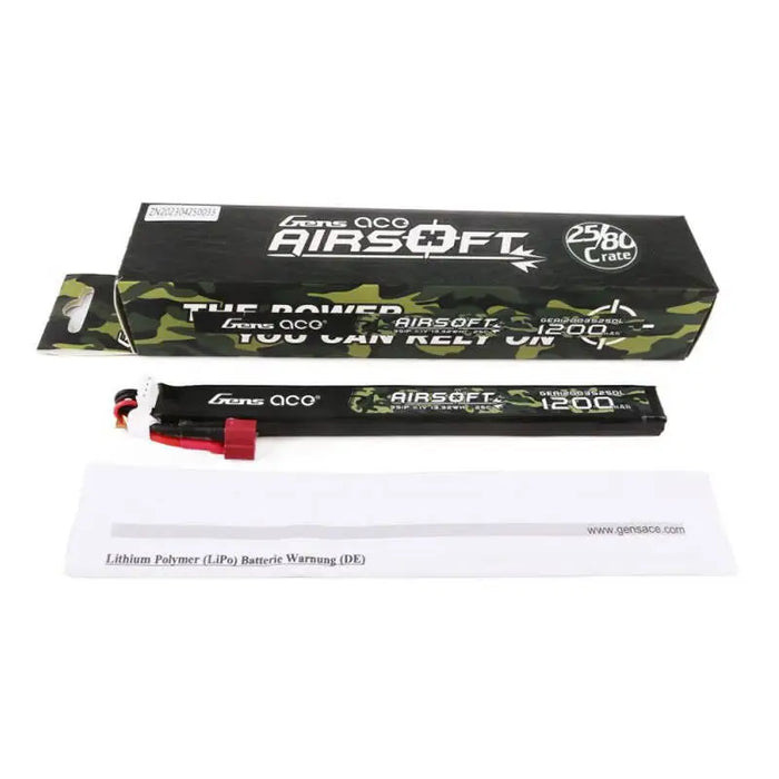 Батерия Gens ace 25C 1200mAh 3S1P 11.1V Airsoft Gun