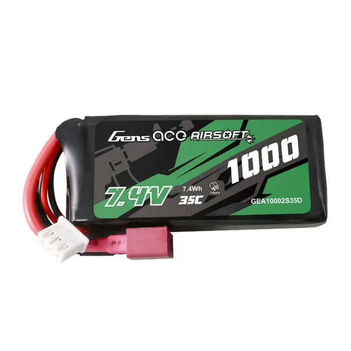 Батерия Gens ace 35C 1000mAh 2S1P 7.4V Airsoft Gun