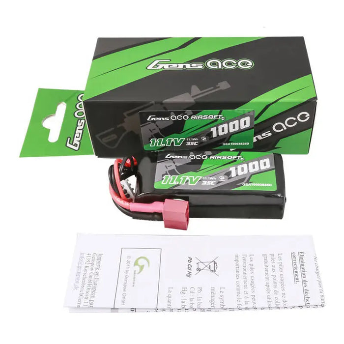 Батерия Gens ace 35C 1000mAh 3S1P 11.1V Airsoft Gun