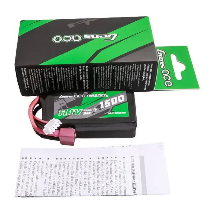 Батерия Gens ace 35C 1500mAh 3S1P 11.1V Airsoft Gun