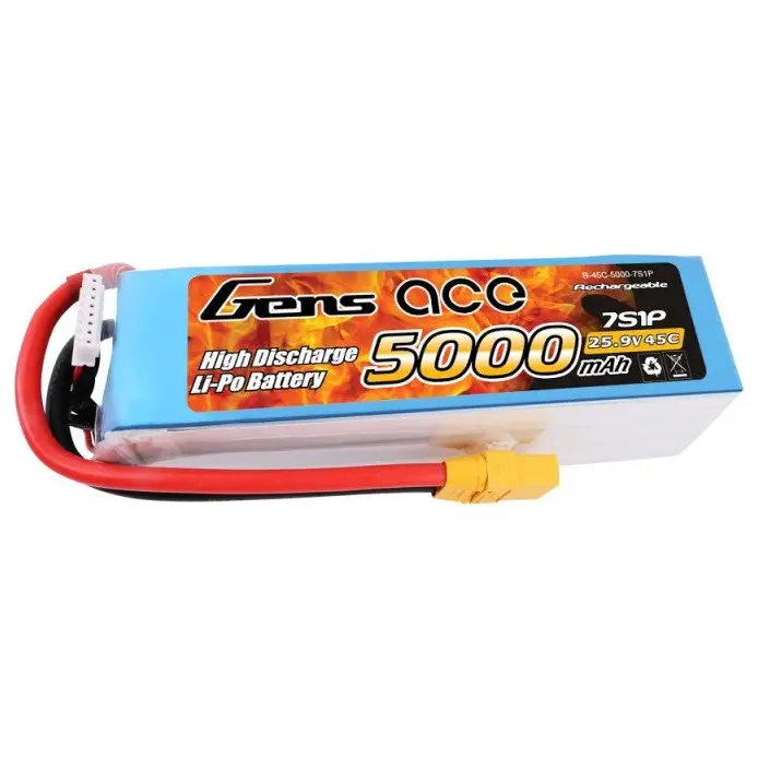 Батерия Gens Ace 5000mAh 25.9V 45C/7S1P XT90