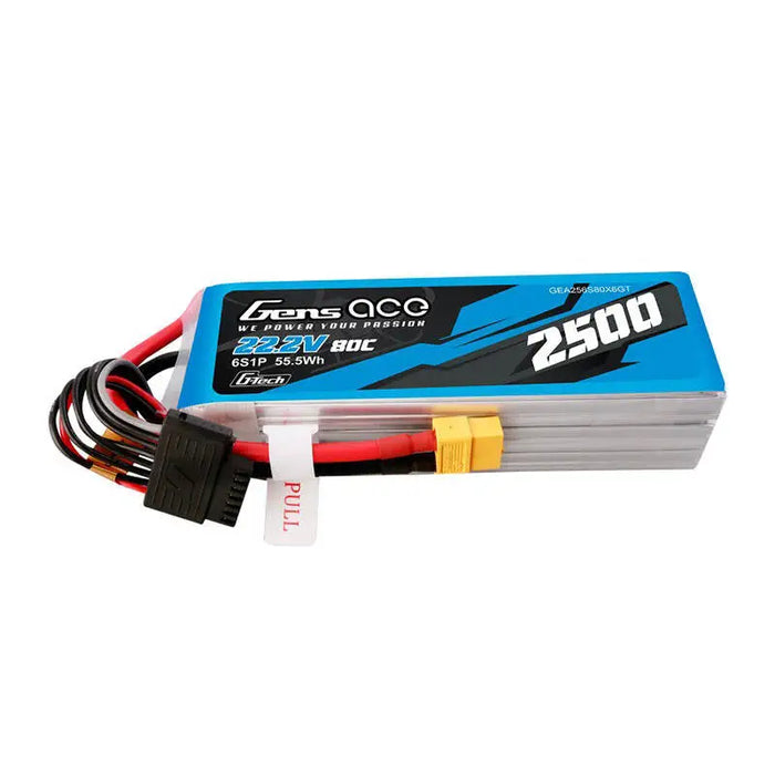 Батерия Gens Ace G-Tech 2500mAh 22.2V 80C 6S1P Lipo