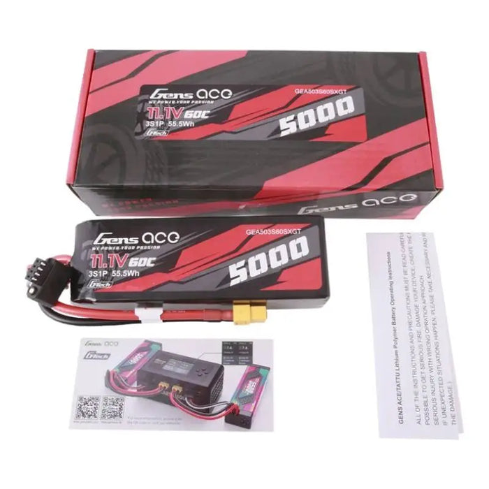 Батерия Gens ace G-Tech 5000mAh 11.1V 60C 3S1P Lipo