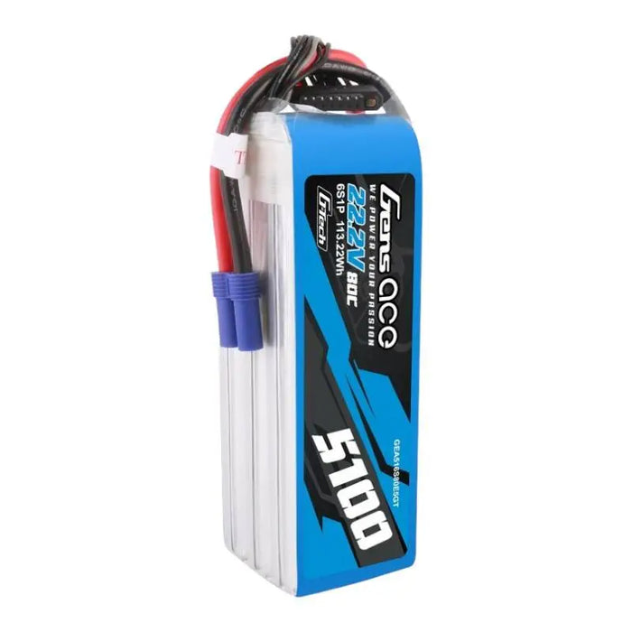 Батерия Gens ace G-Tech 5100mAh 80C 22.2V 6S1P Lipo