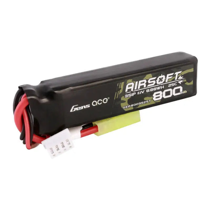 Батерия Gens Ace Lipo 800MAH 11.1V 25C 3S1P Airsoft