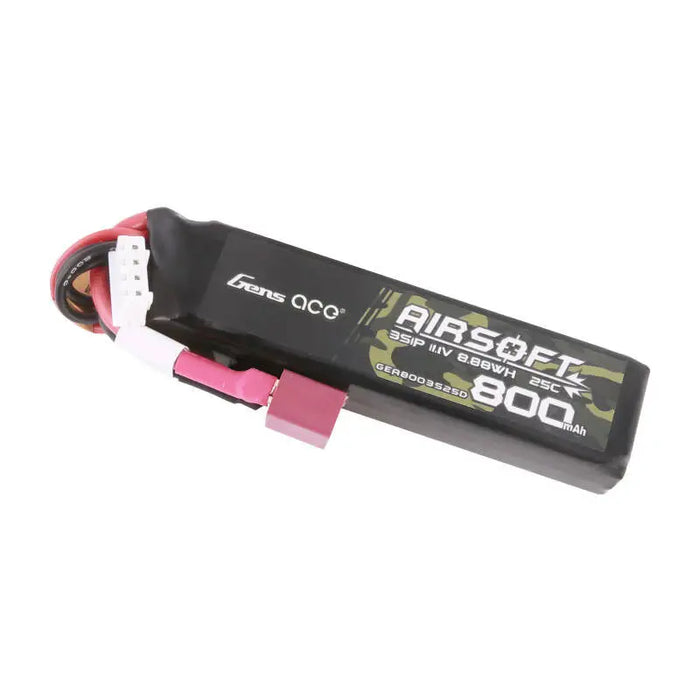 Батерия Gens Ace Lipo 800MAH 11.1V 25C 3S1P Airsoft