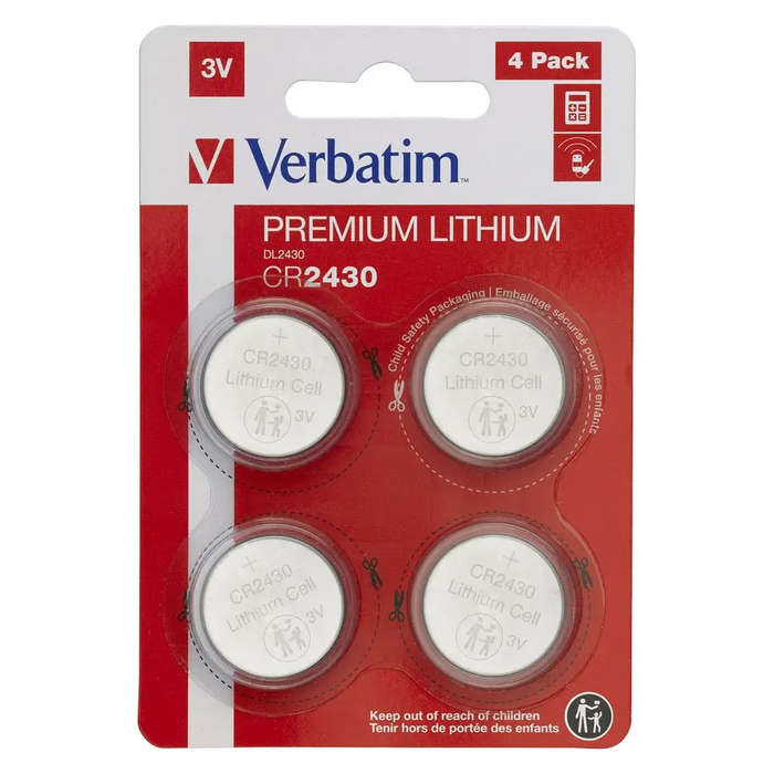 Батерия Verbatim LITHIUM BATTERY CR2430 3V 4 PACK